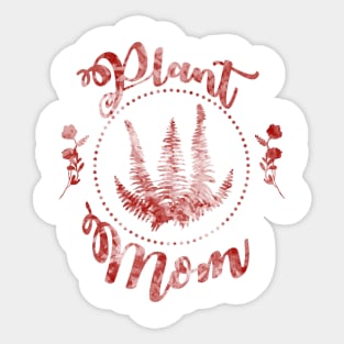 Plant Mom - Red Sticker